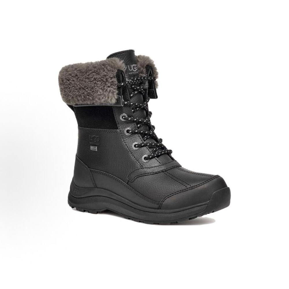 UGG WOMEN'S 6 BLACK ZAYLEE MICRO WINTER BOOTS WATERPROOF 1138155 NIB